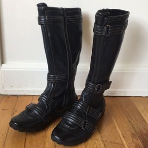 Timberland Comforia tall four strap leather boots